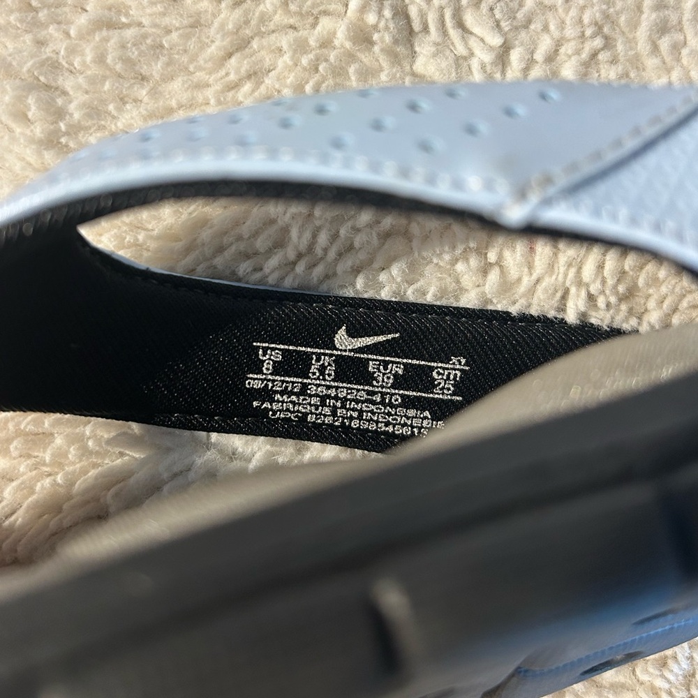 Nike Women’s Comfort Footbed Womens Flip Flops Light Blue, Size 8 (SH01) - Picture 4 of 4